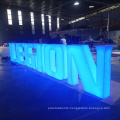 DINGYISIGN Custom Free Standing Rgb Led 3D Large Electronic Build Up Acrylic Signage Channel Letter Sign